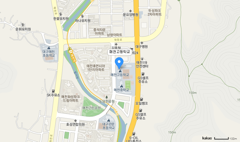 학교 찾아오시는 길 지도